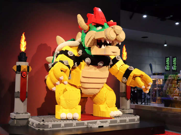 This 14-foot-tall Lego Bowser was jaw-dropping.