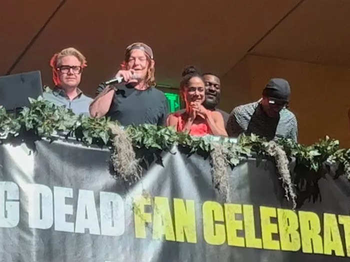 AMC put on a really great party to send off "The Walking Dead" for fans Friday night where they even got to mingle with some of the cast.