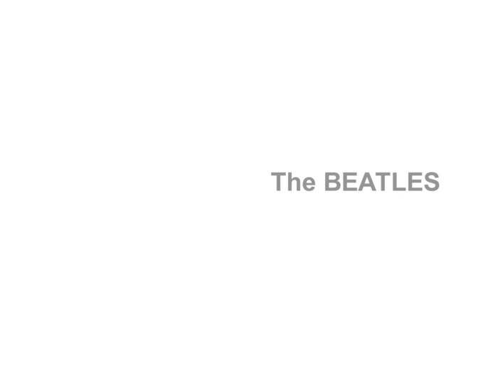 23. "The Beatles" by The Beatles