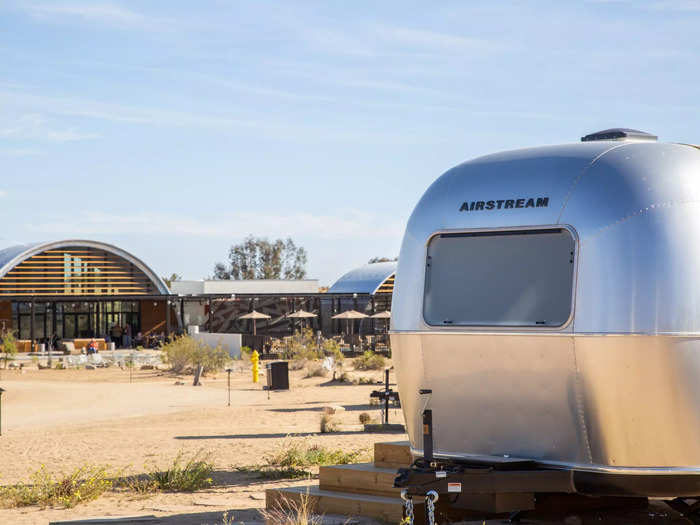 Instead of refurbishing old models, Autocamp worked with its investor Airstream to create a custom "silver bullet" model for the glamping company.