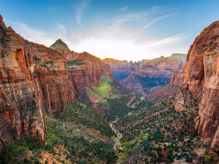 … Zion National Park in Utah; and Sequoia and Kings Canyon National Park in California.