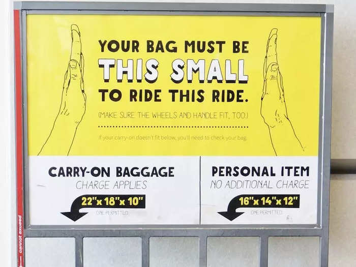 Also that year, Spirit became the first airline to charge for carry-on bags. The move reduced its operating costs because it lowered the aircraft