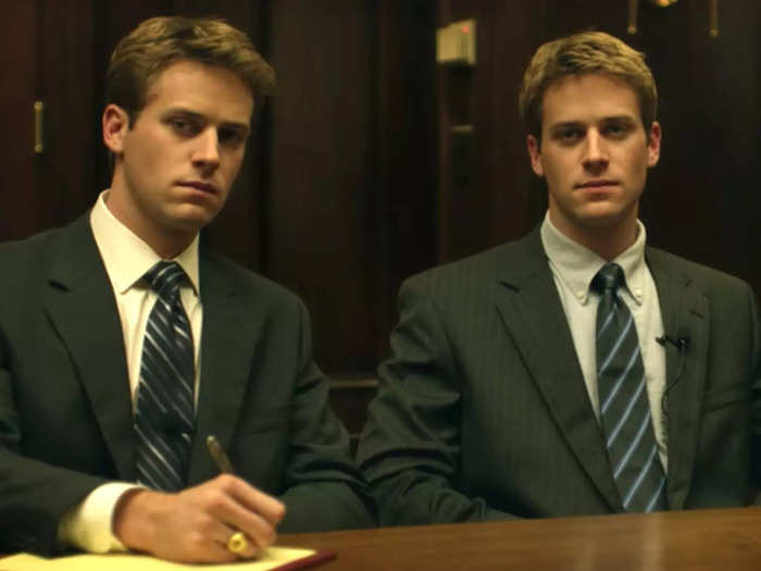 Hammer got his big break in late 2009, playing the Winkelvoss twins in "The Social Network." Hammer