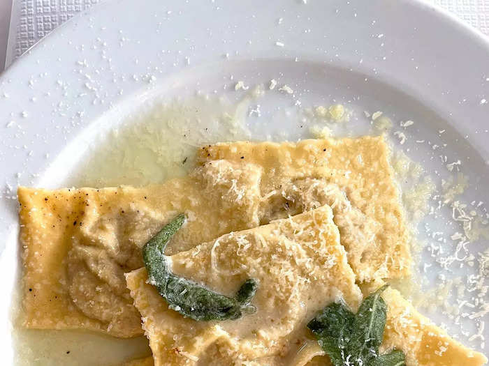 But nothing prepared me for falling in love with this plate of ravioli.