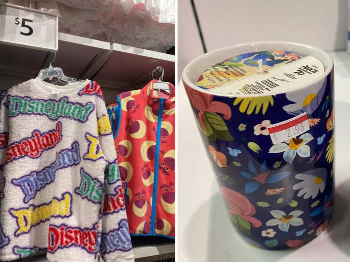 But what really shocked me were the highly-discounted items, like $5 theme-park sweaters and $3 limited-edition candles.