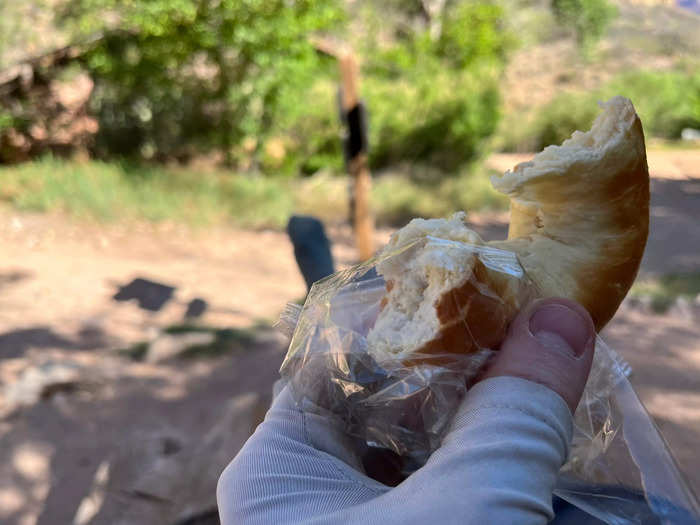 When it was time to hike back up, I made sure to follow a drinking and snacking schedule to keep me fueled and feeling good.