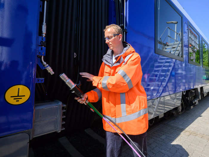 The train also emits "low levels of noise," according to its manufacturer, Alstom.