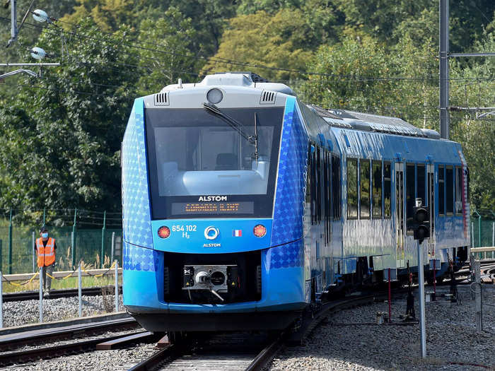 The trains, called the Coradia iLint, which are powered by hydrogen fuel cells, were first introduced to the public in 2016.