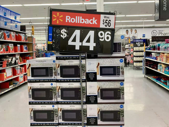 Walmart said it was using discounts on certain products to try to sell more inventory, which I saw during my visit.