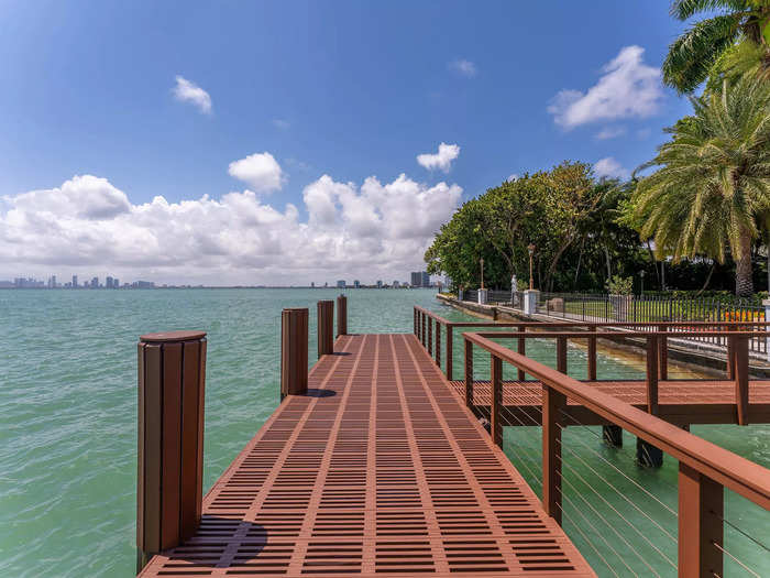 As with each of the three homes on the estate, the park also comes with its own private dock.