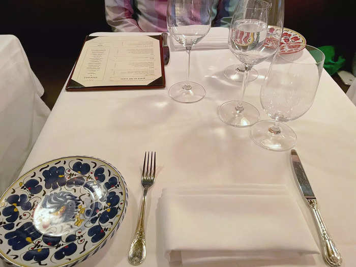 Carbone is a white tablecloth restaurant in the most literal way.