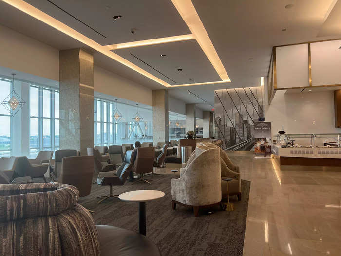 The carrier also opened a brand new 30,000-square-foot SkyClub lounge, which has seating for up to 600 people and a nice view of the airfield.