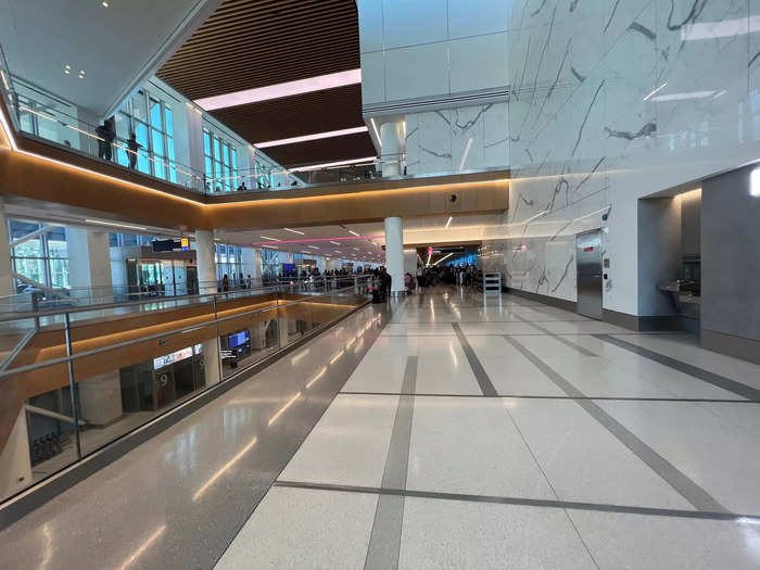 Like Terminal B, Delta has a new departures hall…