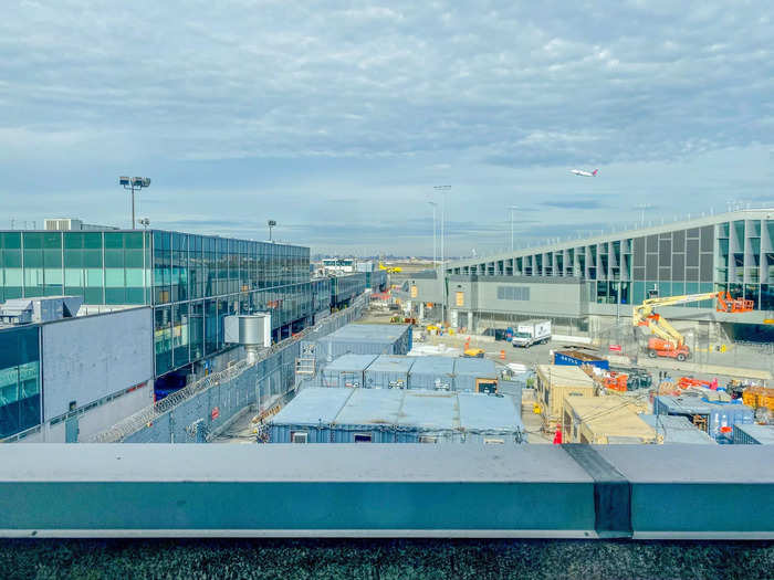 On Wednesday, the final two gates at the new Terminal B opened, and a section of the taxiway was completed.