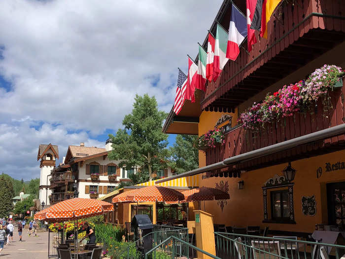 The architecture in Vail reminded me of charming European towns.