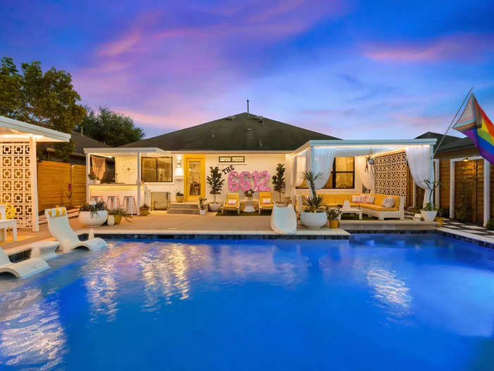 This pool in Austin, Texas, with cabanas is available for $100 per hour.