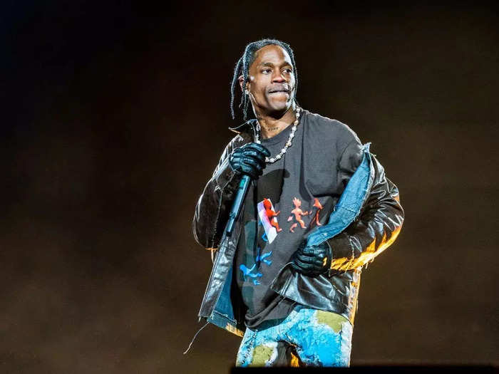 Travis Scott landed at number 10, with his 54 private jet emitting 3,033.3 tonnes of CO2 this year, Yard reported. His average flight time was 24.5 minutes, according to Yard.