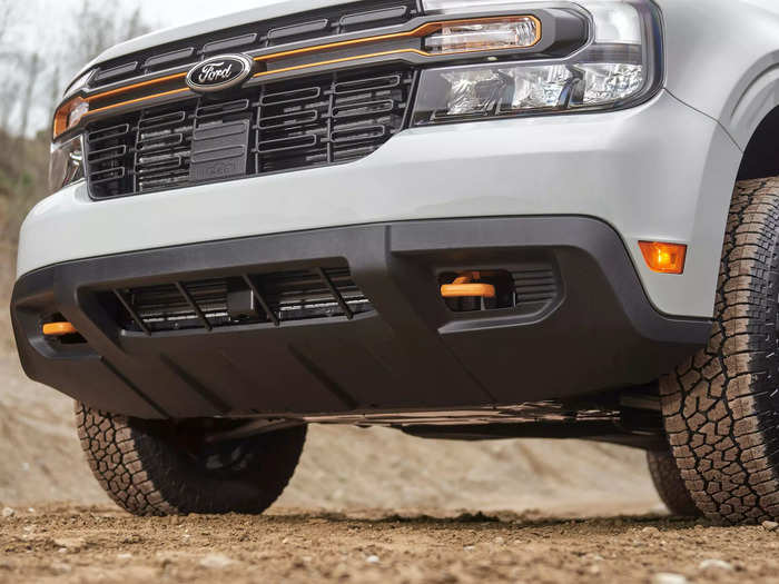 And skid plates protect the truck from rocks.