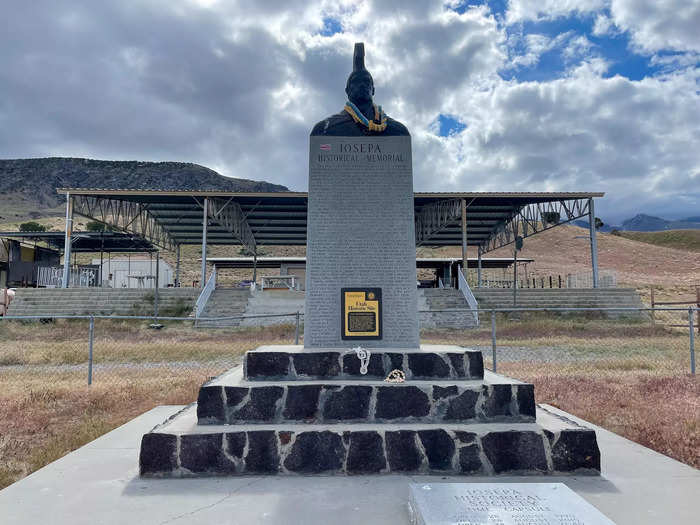 At the front of the cemetery is a historical memorial for Iosepa.