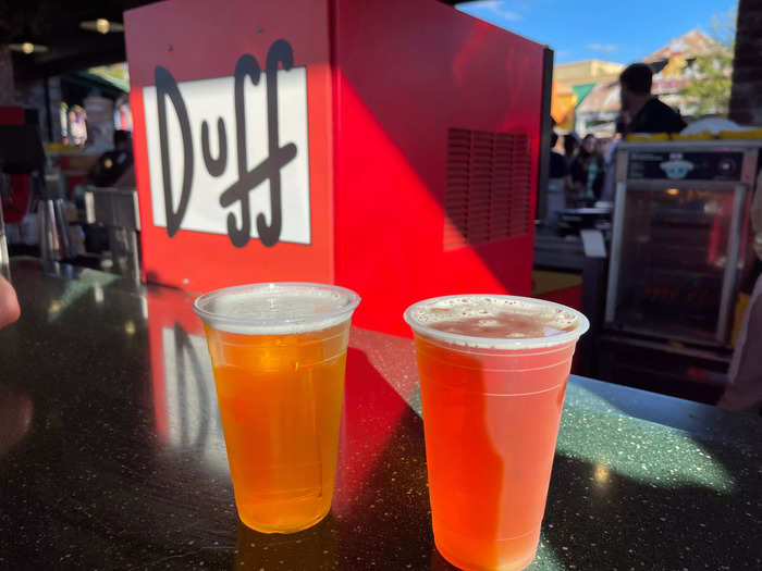 Visit Duff Brewery in Simpsons Land for a refreshing beer.