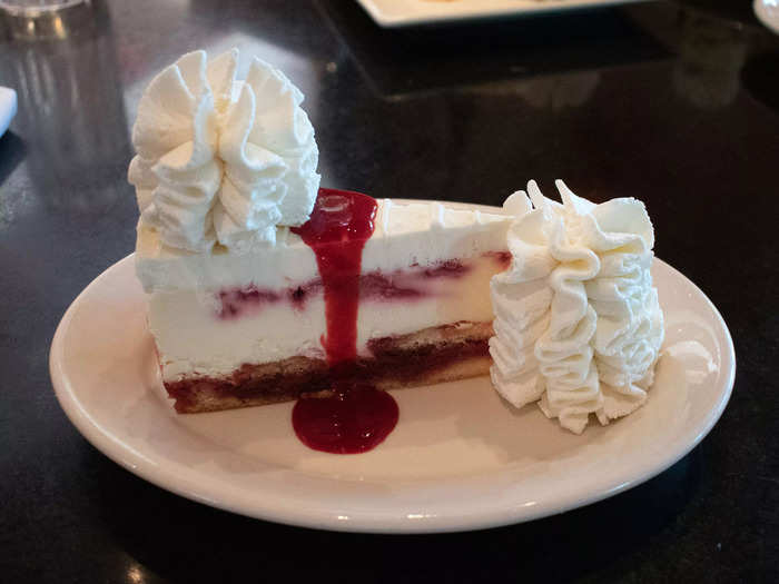 1. Lemon Raspberry Cream Cheesecake - $9.50