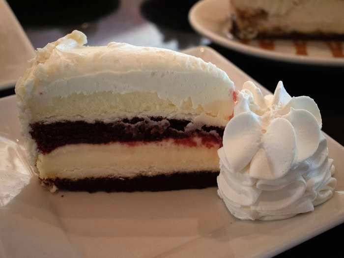 3. Ultimate Red Velvet Cake Cheesecake - $9.50