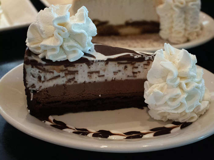 7. Chocolate Tuxedo Cream Cheesecake - $9.50