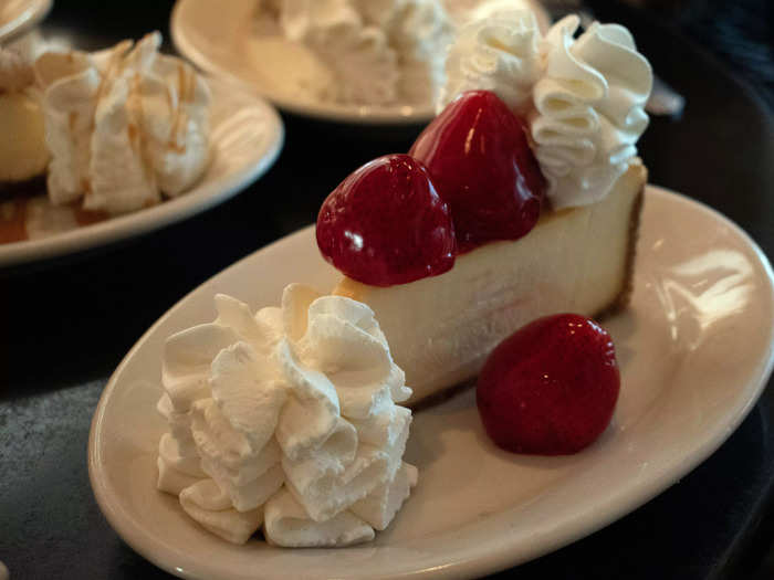 9. Fresh Strawberry Cheesecake - $9.95