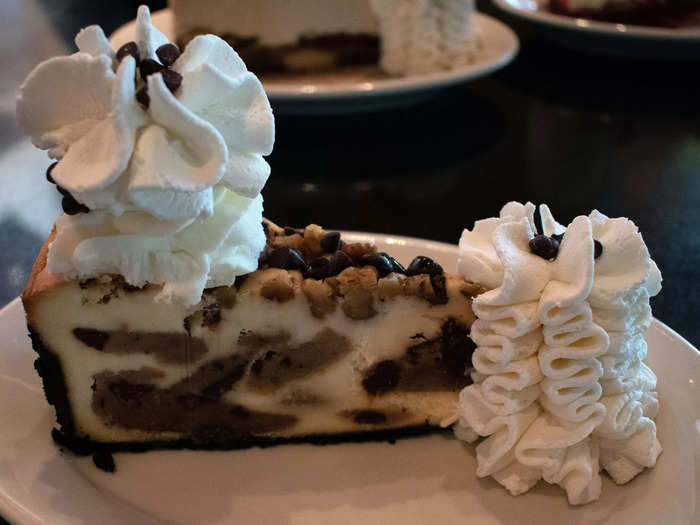 13. Chocolate Chip Cookie Dough Cheesecake - $8.50