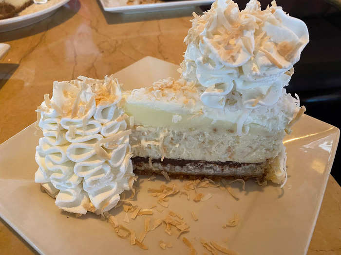 25. Coconut Cream Pie Cheesecake — $9.50