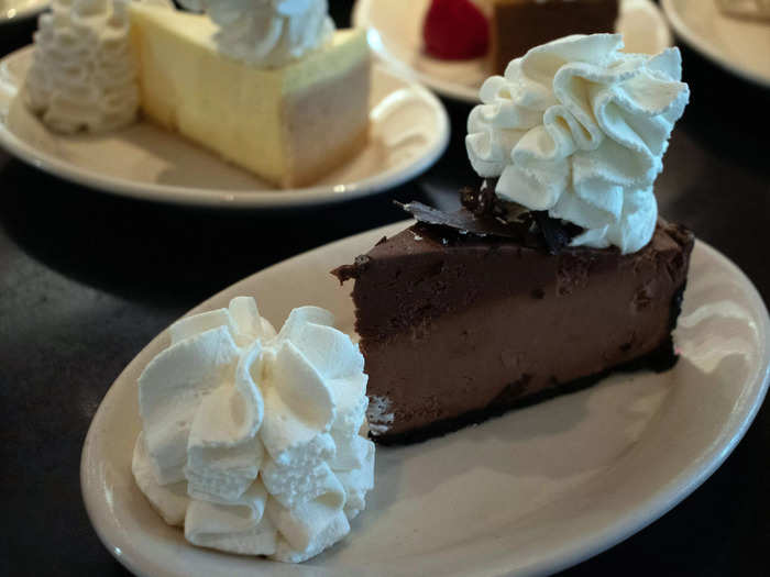 30. Chocolate Mousse Cheesecake - $8.95