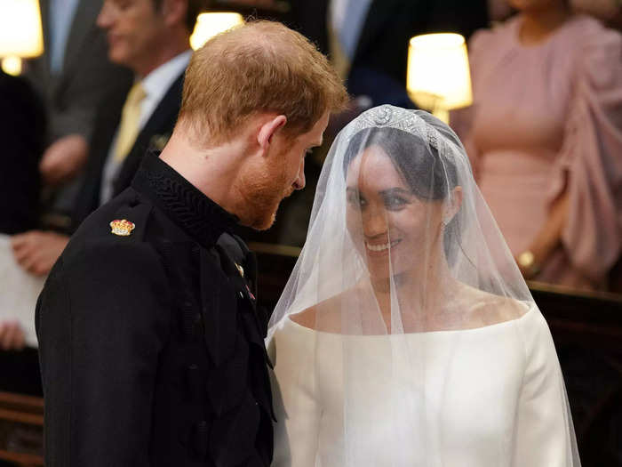 The world tuned in to see Markle and Harry marry in 2018, during which this sweet moment was captured.