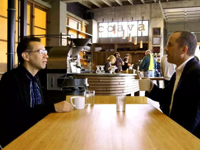 Comedian Fred Armisen goes to Coava Coffee Roasters in Portland, Oregon, to get his caffeine fix.