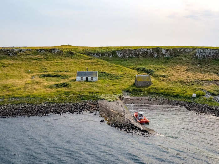 Pladda Island is only accessible by boat or helicopter.