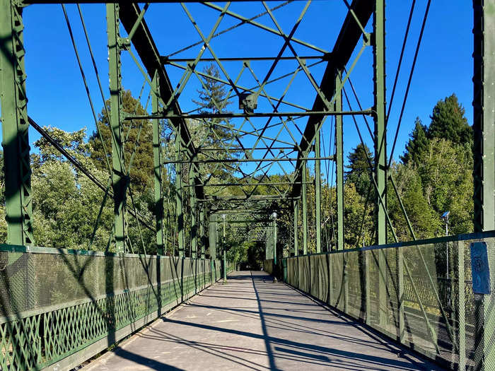 Later, I walked across the historic Guerneville Bridge located near downtown.