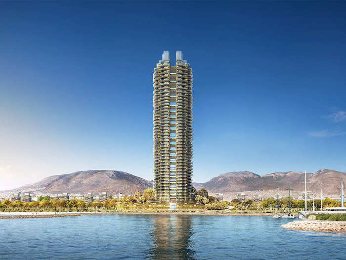 The 200-residence Marina Tower designed by Foster + Partners — a firm helmed by acclaimed English modernist architect Norman Foster — is already sold out in presales. As have 27 seaside villas, and 115 cove residences, bringing in a total of $1.02 billion.