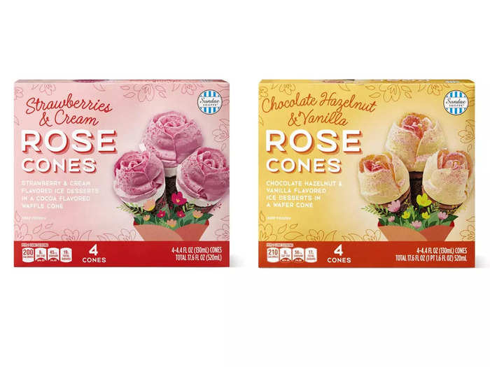 Stay cool with the Sundae Shoppe rose cones.