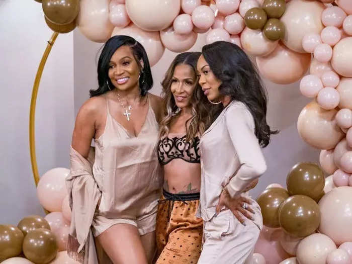 The cast and Sheree celebrated her single status at a "naked party."