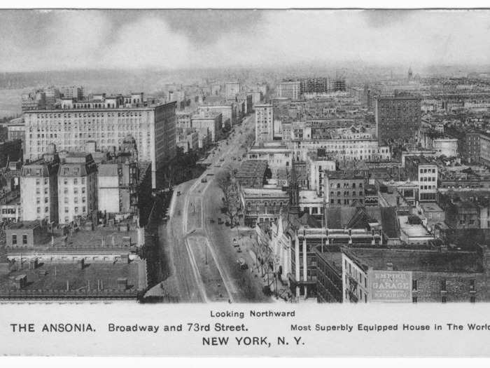 New Yorker William Earl Dodge Stokes set his sights on the Ansonia in the late 1800s, which at that point was nestled on a block of boarding houses and taverns. And the land he purchased to develop the property on previously belonged to the New York Orphan Asylum.