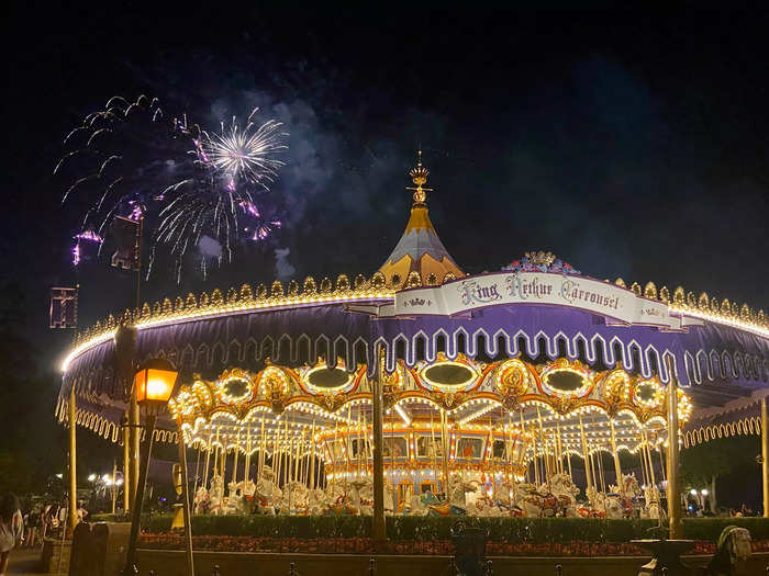 I love ending my nights at the parks with fireworks.