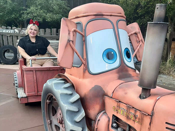 I love riding Mater