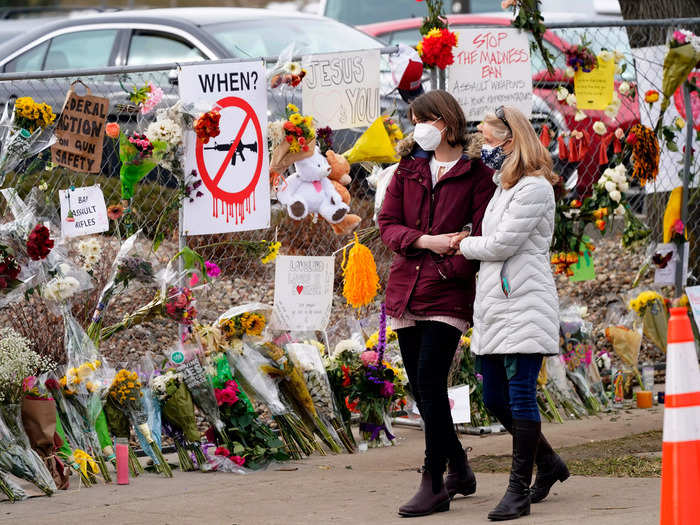 King Soopers grocery store shooting in Boulder, Colorado. March 21, 2021.