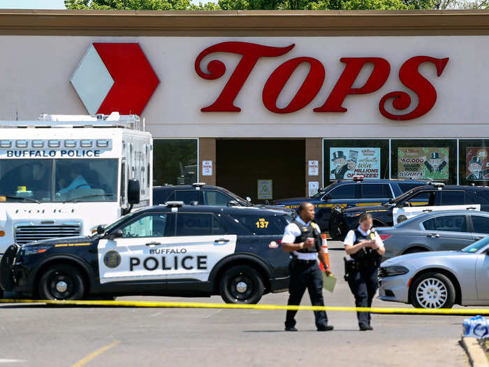 Tops Friendly Market shooting in Buffalo, New York. May 14, 2022.