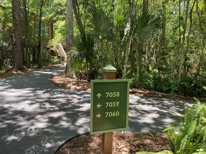 The Treehouse Villas are secluded in a wooded area separate from the main resort.