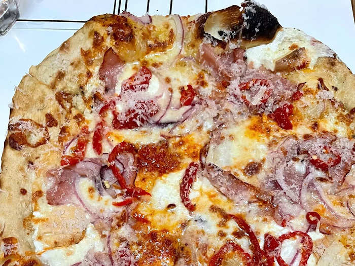 It was finally time for the Ham & Yeezy pizza.