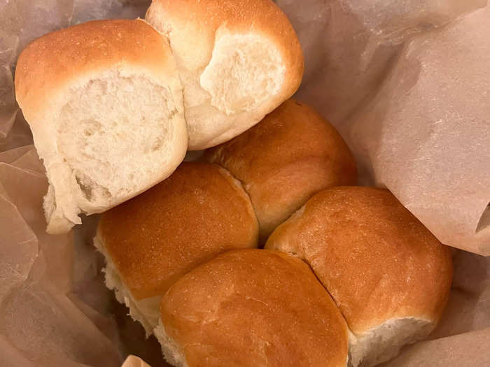 We also got a basket of bread for the table.