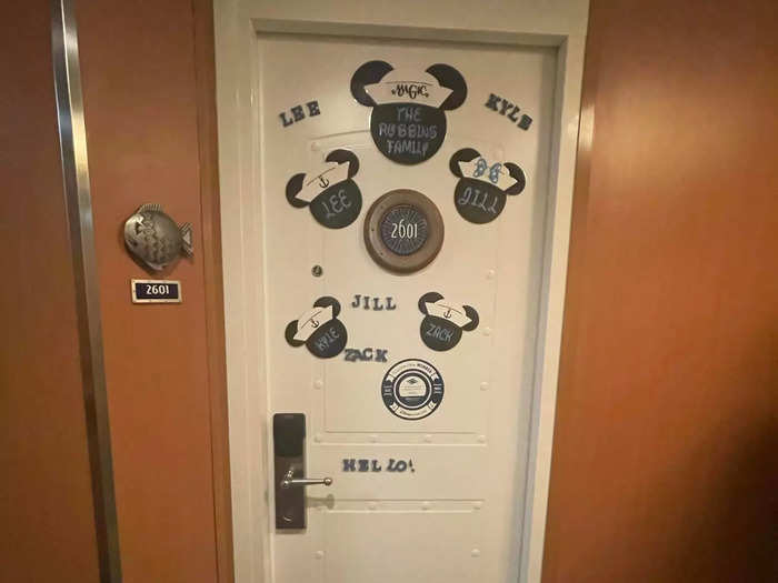 My family likes to decorate the door to our room.