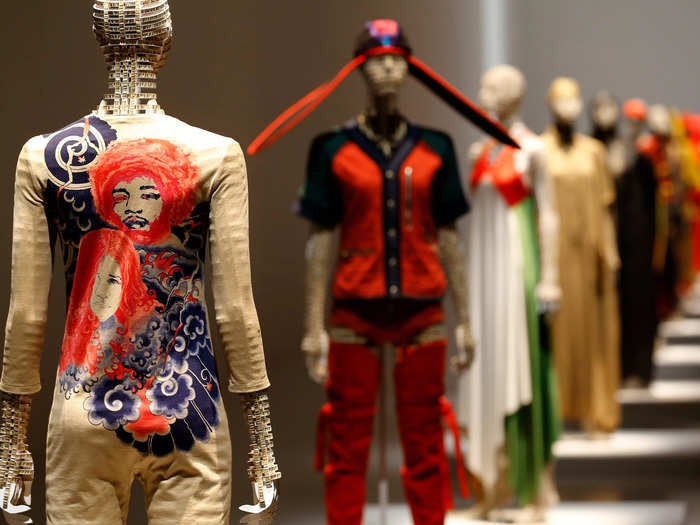 Miyake also used traditional Japanese fabrics and designs, drawing inspiration from his home country.