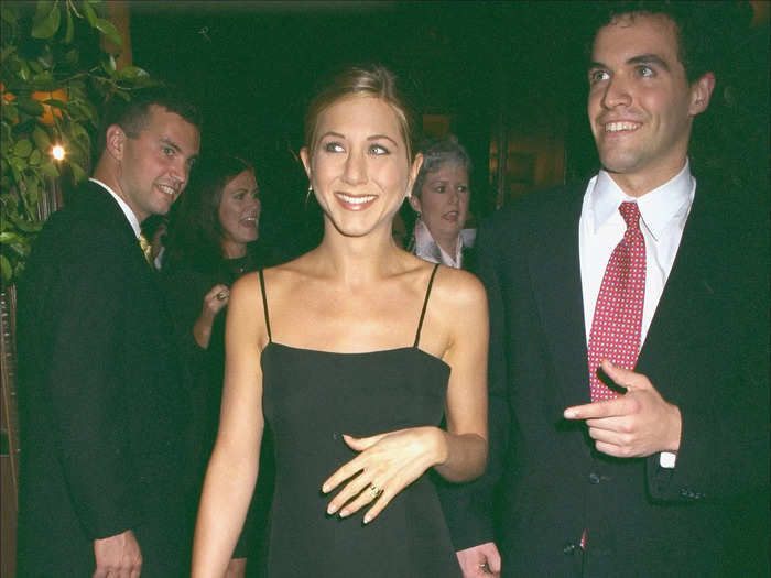 Jennifer Aniston turned heads at a 1997 event in a simple minidress.