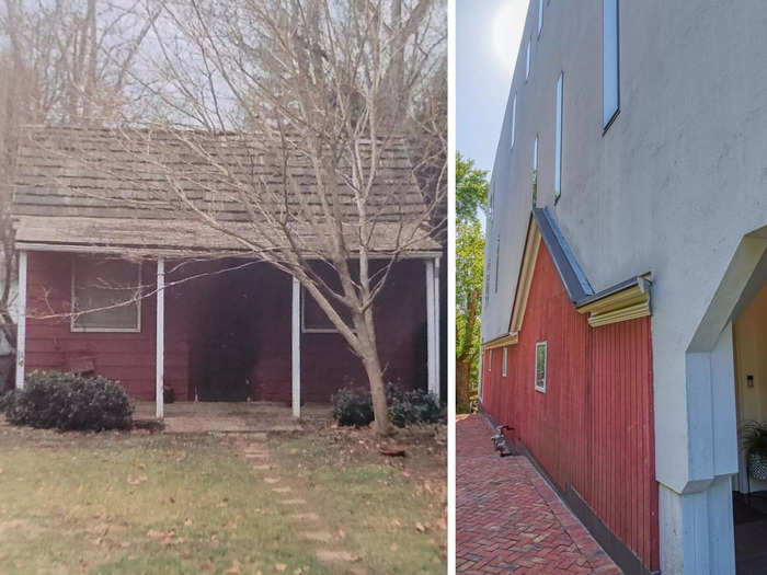 Darvish built the home atop the previous structure on the lot. He retained the walls of the original home and turned it into the basement of the narrow house, Arora said.